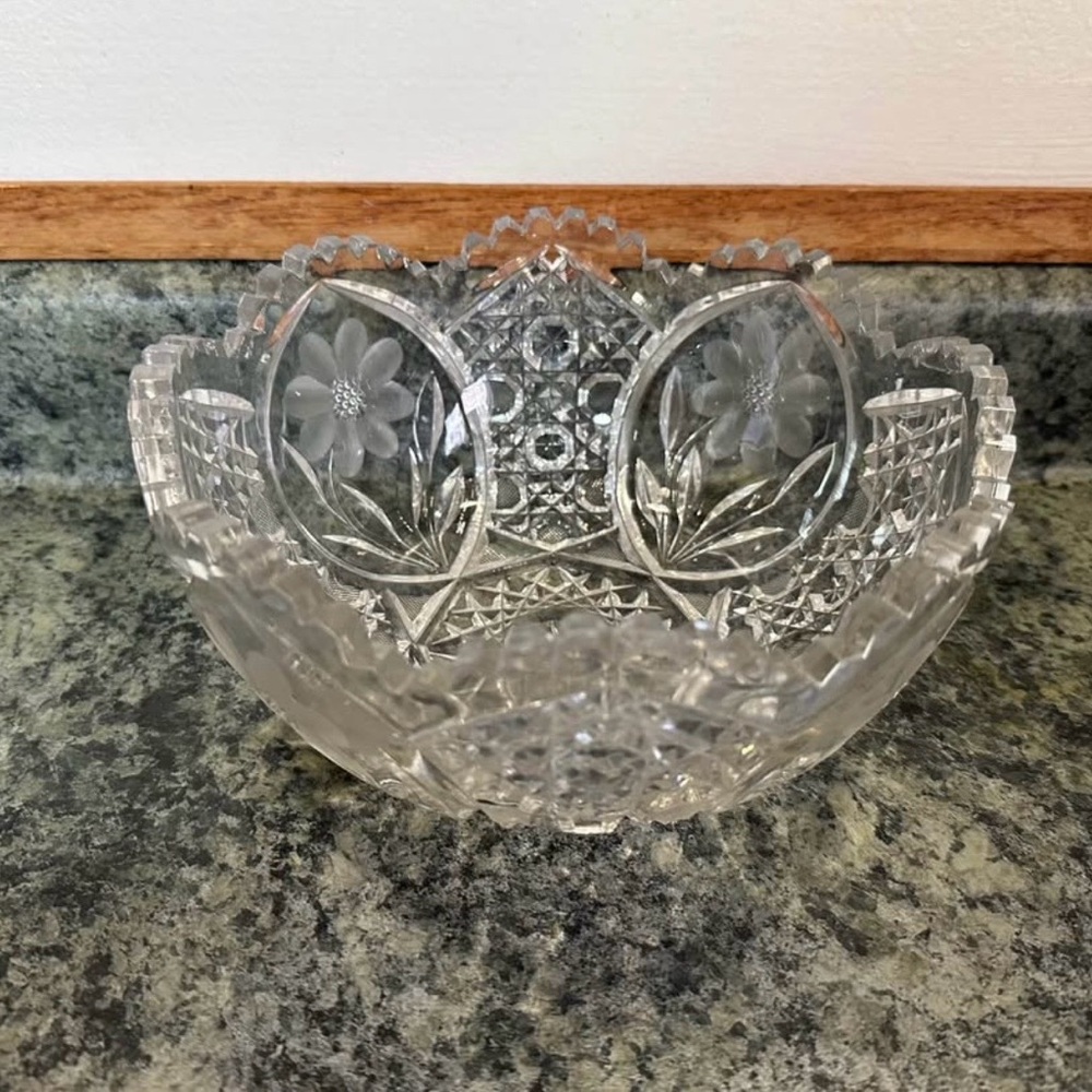 American Brilliant Period Cut Glass Bowl